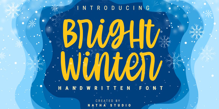 Bright Winter Font Poster 1