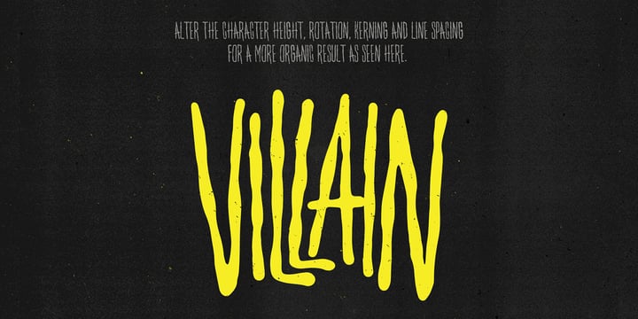 Villain Font Poster 5