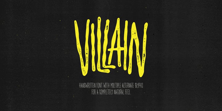 Villain Font Poster 1