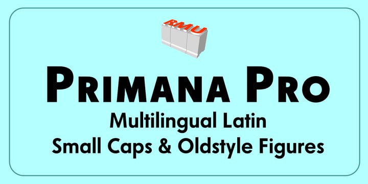 Primana Pro Font Poster 1