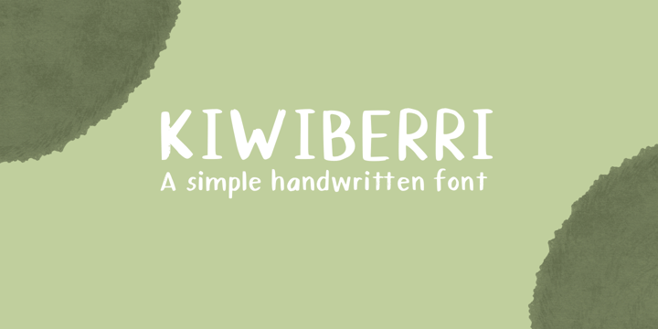 Kiwiberri Font Poster 1