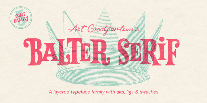Balter Serif Font Poster 1