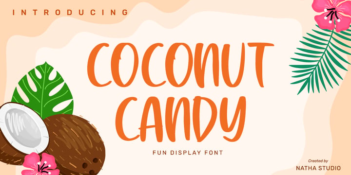 Coconut Candy Font Poster 1