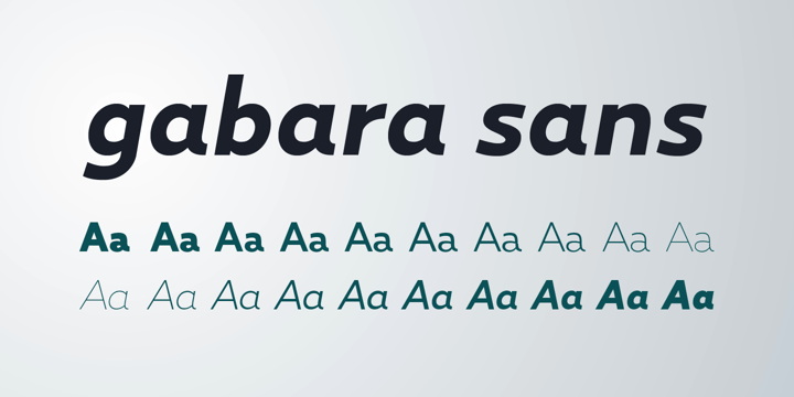 Gabara Sans Font Poster 4