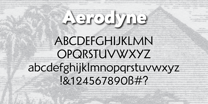 Aerodyne Font Poster 7