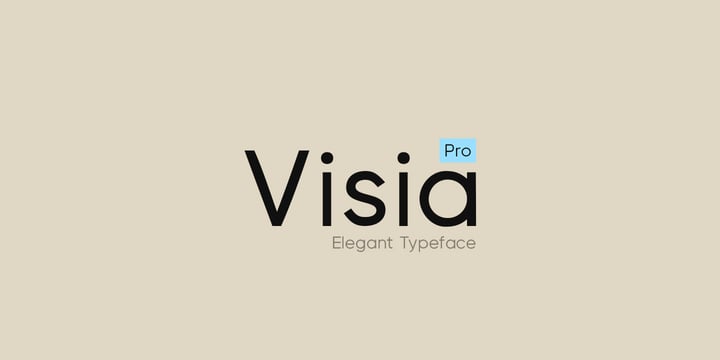 Visia Pro Font Poster 6