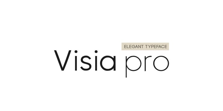 Visia Pro Font Poster 1