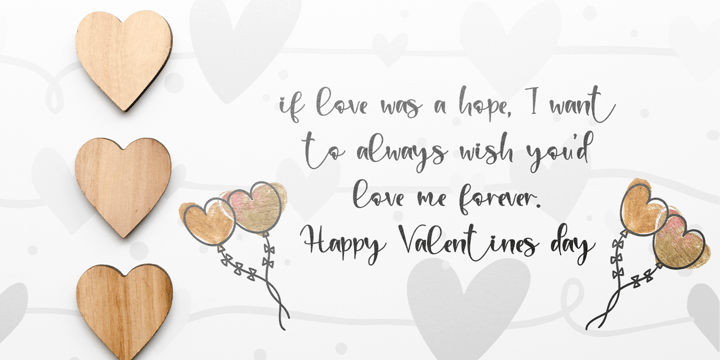 Sweet Valentine Font Poster 2