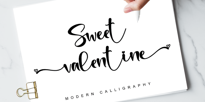 Sweet Valentine Font Poster 1
