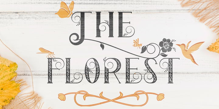 The Florest Font Poster 1