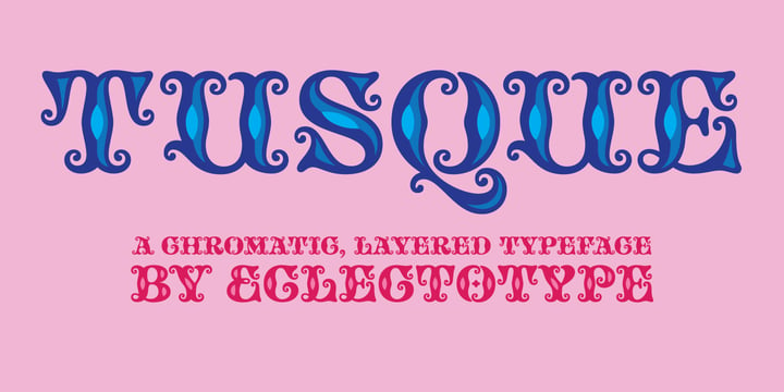Tusque Font Poster 1