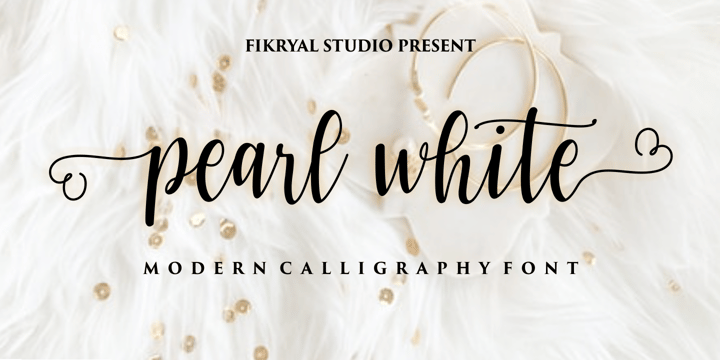 [hkzjjndmvp] Download Pearl White Fonts Family From Fikryal