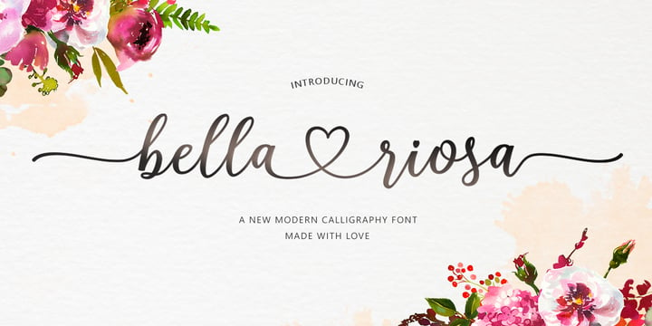 [iunyydlgwl] Download Bella Riosa Fonts Family From Attract Studio