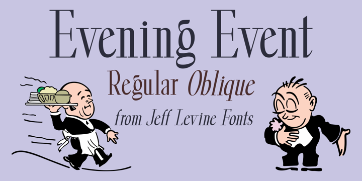 Evening Event JNL Font Poster 1
