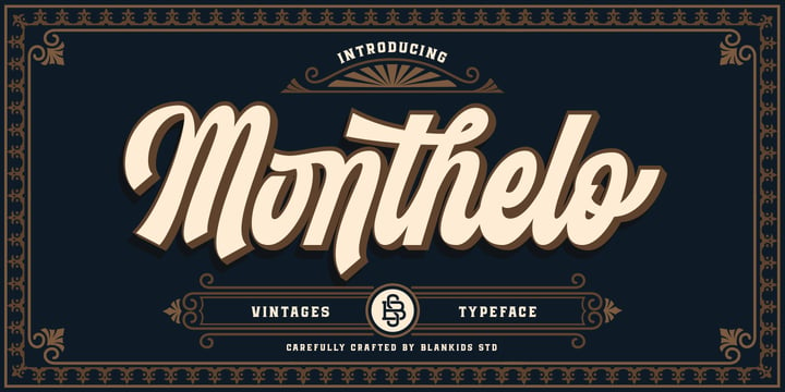Monthelo Font Poster 1