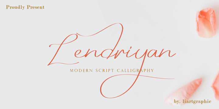 [nyhsgkpcmz] Download Lendriyan Fonts Family From Liartgraphic