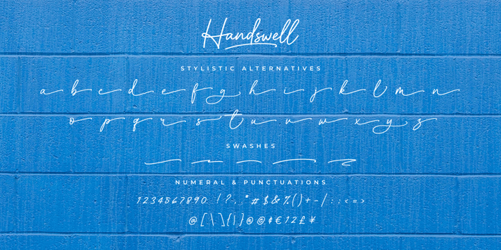 Handswell Font Poster 9