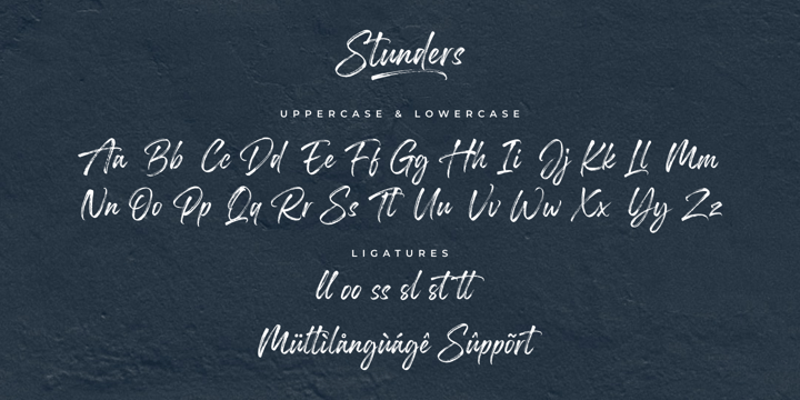Stunders Font Poster 11