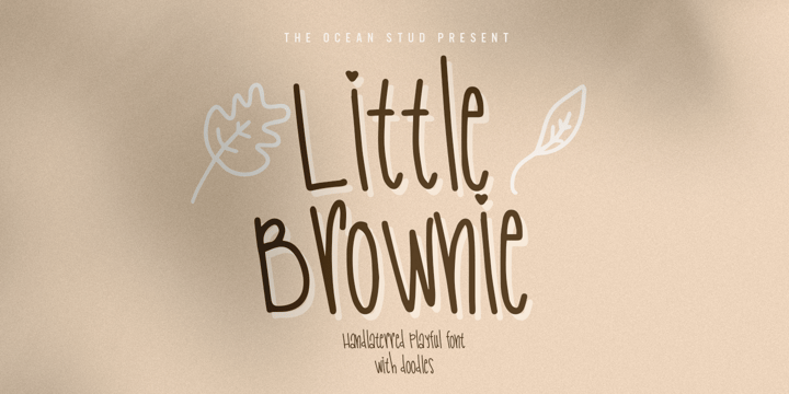 Little Brownie Font Poster 1