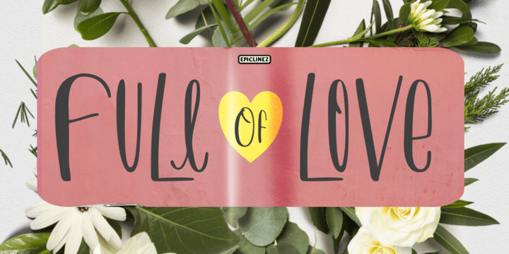Full Of Love Font Poster 1