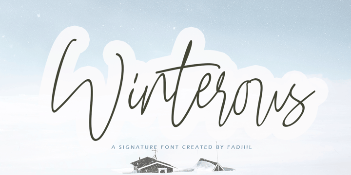 Winterous Font Poster 7