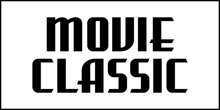 Movie Classic JNL Font Poster 2