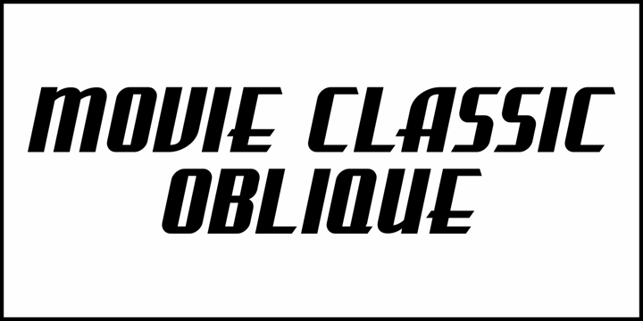 Movie Classic JNL Font Poster 4