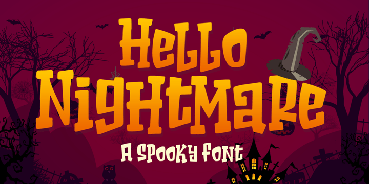 Hello Nightmare Font Poster 1