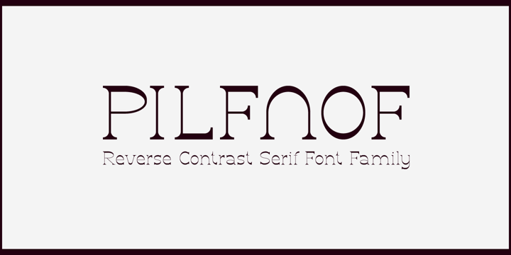 Pilfnof Font Poster 1