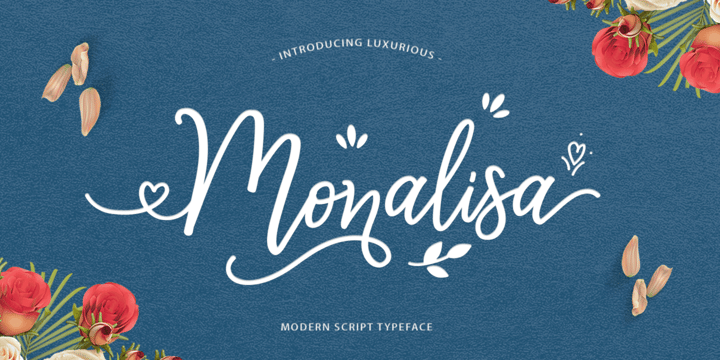 Monalisa Script Font Poster 1