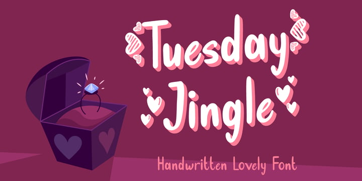 Tuesday Jingle Font Poster 1