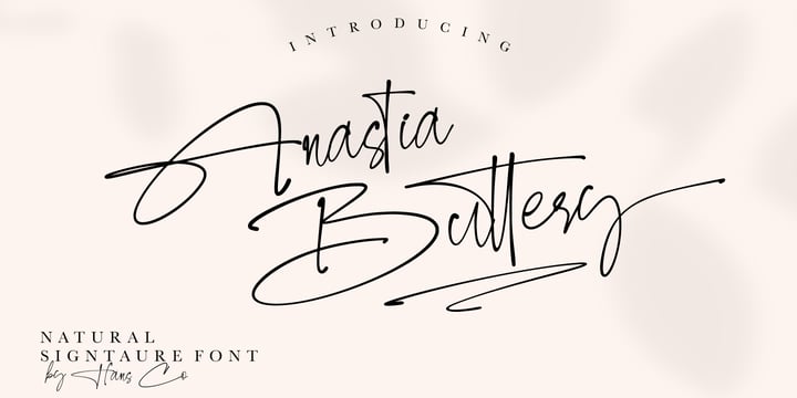 Anastia Buttery Font Poster 1