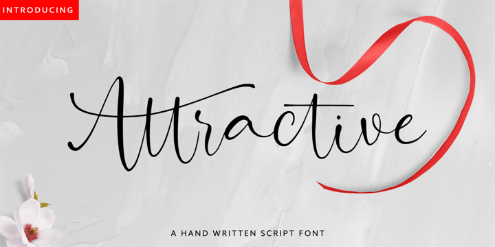 Attractive Font Poster 1