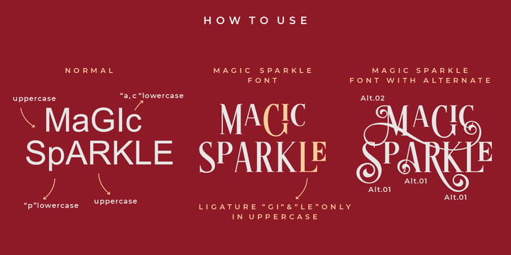 Magic Sparkle Font Poster 6
