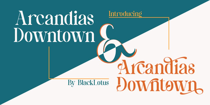 Arcandias Downtown Font Poster 1