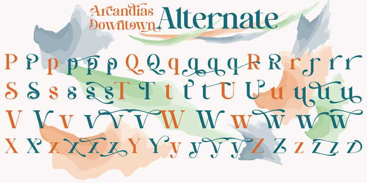 Arcandias Downtown Font Poster 11
