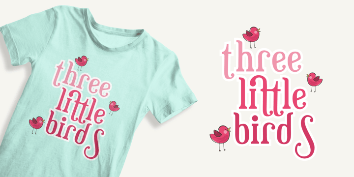 Bittle Birdy Font Poster 3