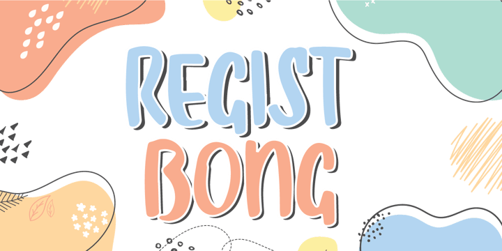 Regist Bong Font Poster 1
