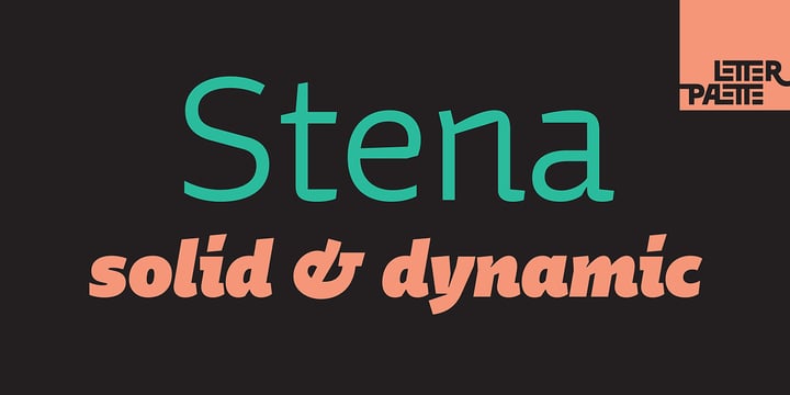Stena Font Poster 1