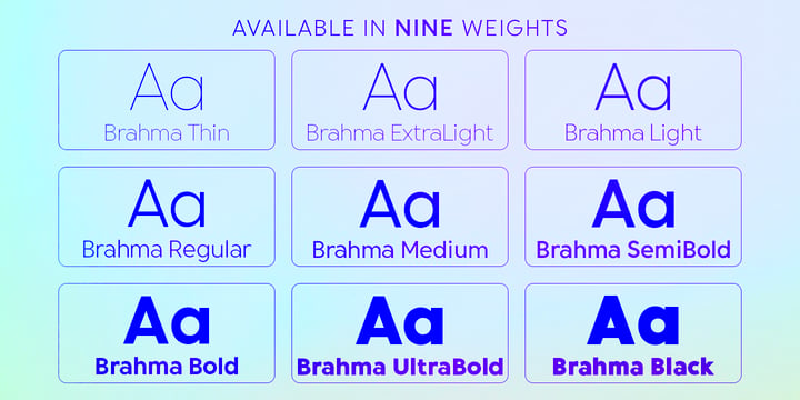 Brahma Font Poster 6