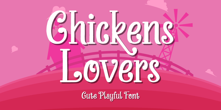 Chicken Lovers Font Poster 1