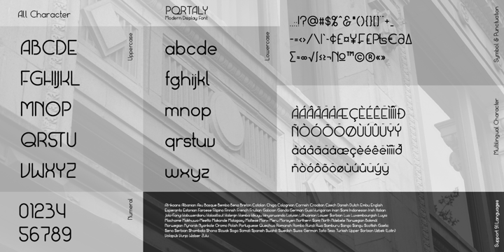 Portaly Font Poster 9
