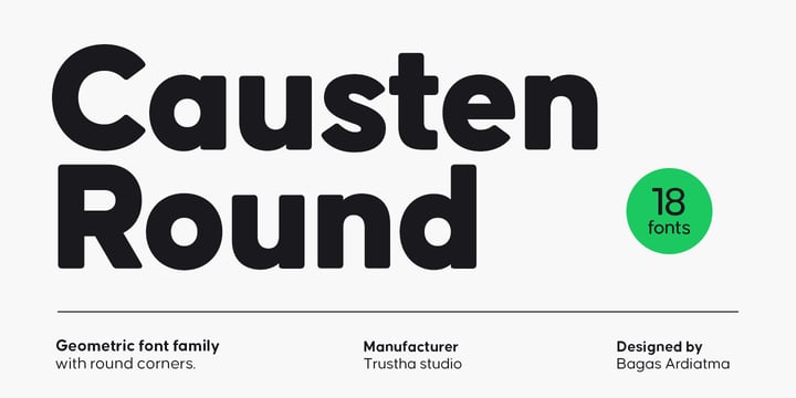 [dzbchrzena] Download Causten Round Fonts Family From Trustha