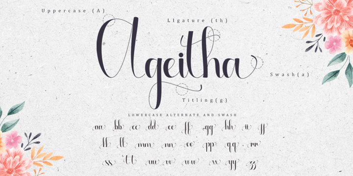 Ageitha Font Poster 7