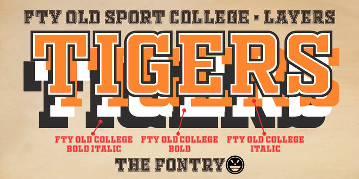 Fty OLD SPORT Font Poster 5