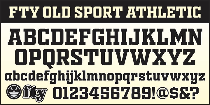Fty OLD SPORT Font Poster 6
