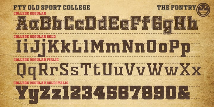 Fty OLD SPORT Font Poster 4