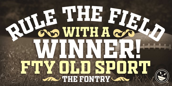 Fty OLD SPORT Font Poster 3