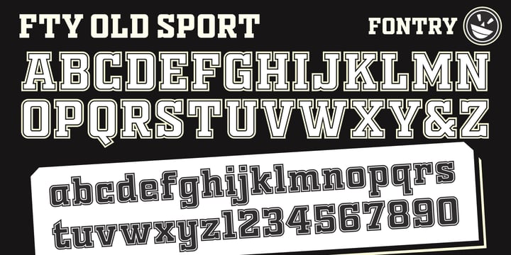 Fty OLD SPORT Font Poster 2