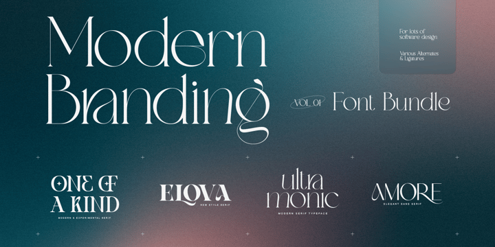 Modern Branding Font Bundle III